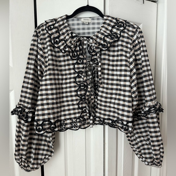 Maeve Tops - Anthropologie Gingham Blouse